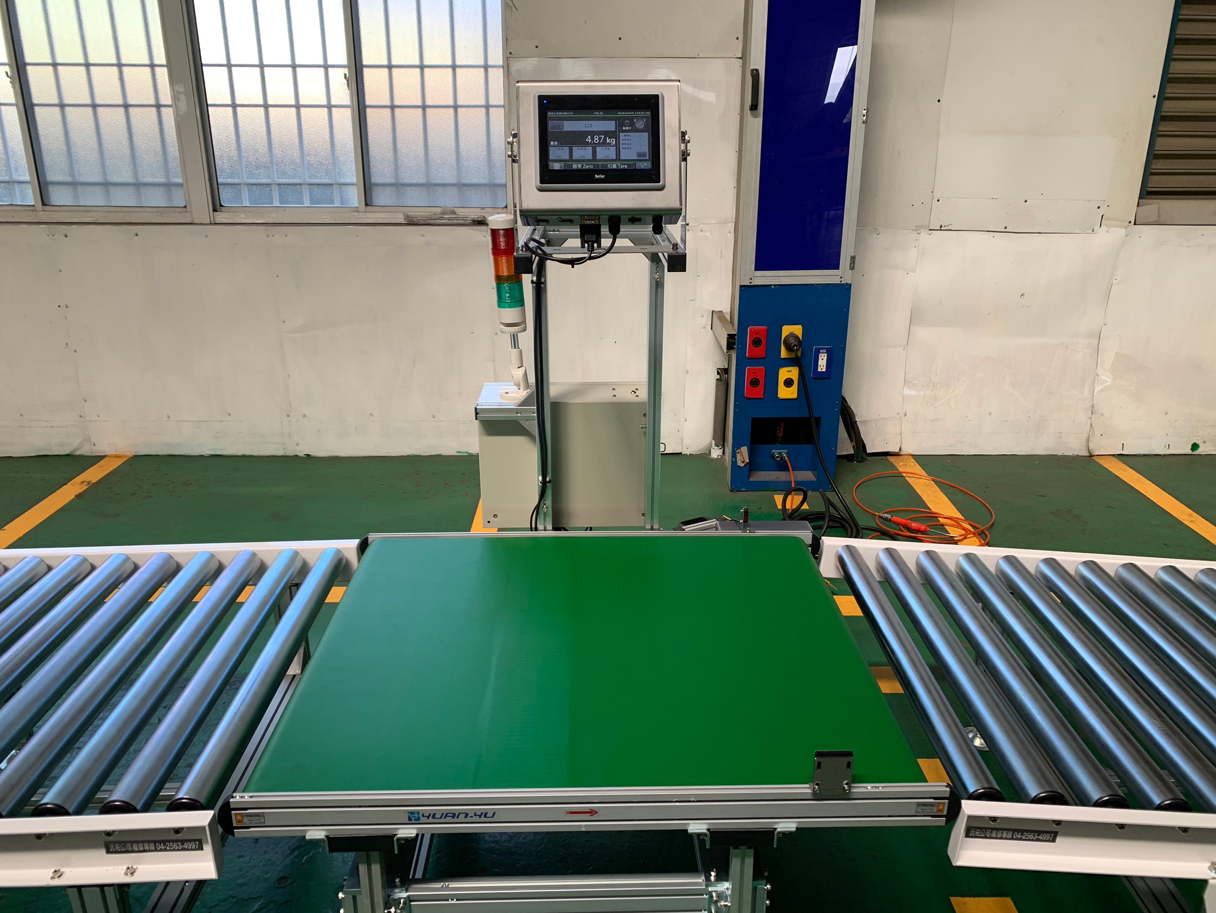 Aluminum extrusion flat belt platform scale conveyor-APL CONVEYOR ENTERPRISE CO.,LTD